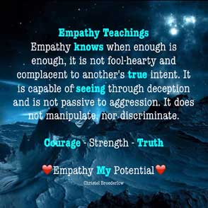 Empathy Quote Knows Truth Seeing Courage Strength